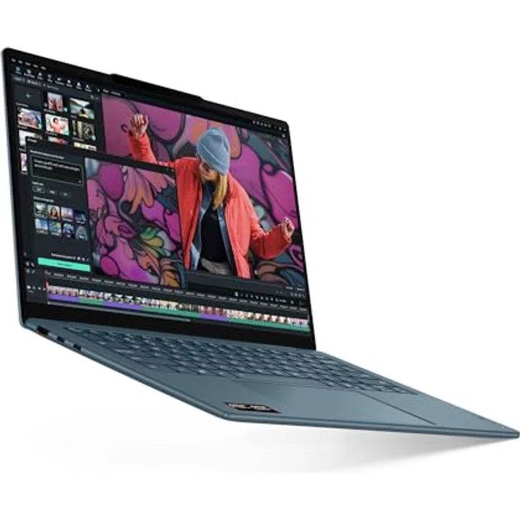 Lenovo Yoga Slim 7 Laptop, 14" 2.8K WUXGA OLED, AMD Ryzen AI 5 340, 16GB RAM, 512GB SSD, Tidal Teal, Windows 11 Home, 3 Monate Premium Care – Bild 5
