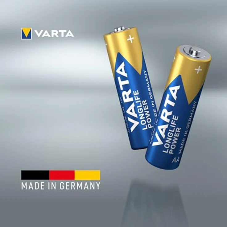Varta Batterien AA, 12 Stück, Longlife Power, Alkaline, 1,5V, Made in Germany, plastikfreie Verpackung – Bild 3