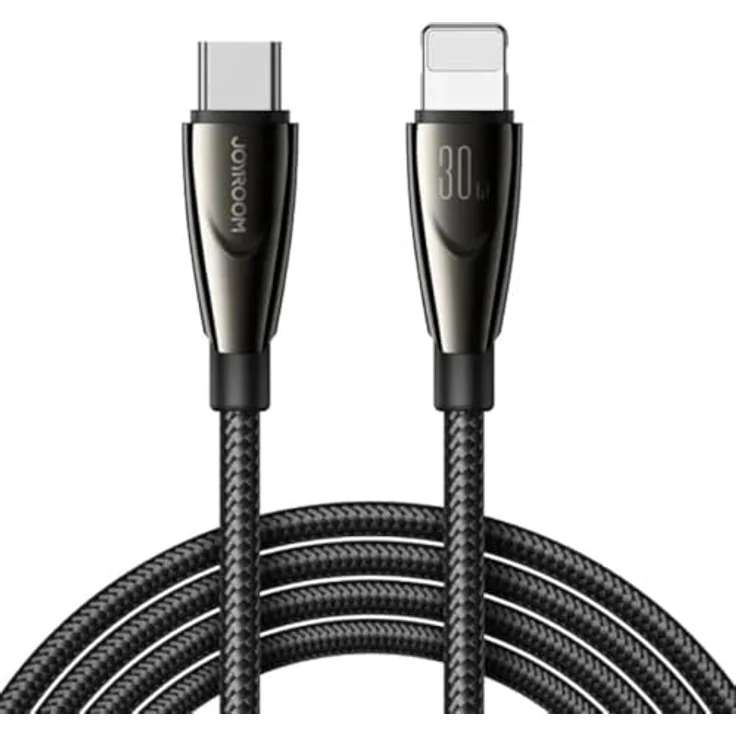 Joyroom Pioneer Serie SA31-CL3, USB-C auf Lightning Datenkabel mit 30W Schnellladung, 1.2m, Schwarz – Bild 1