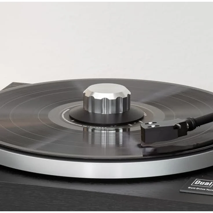 Dynavox Schallplattenklemme VC150, Klemme zum Fixieren der Schallplatte für Vinyl-Plattenspieler, aus Aluminium, Silber – Bild 5