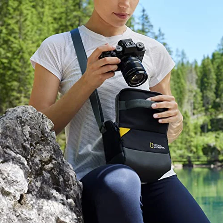 Manfrotto National Geographic Schultertasche Klein, Fotorucksack in schwarz mit leichtem Design und robustem Reißverschluss – Bild 10