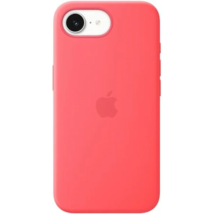 Apple iPhone 17e Silikon Case mit MagSafe, guavepink - 45% recyceltes Silikon, Mikrofaser-Futter, kabelloses Laden – Bild 2