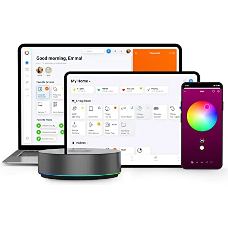 Homey Pro (Early 2023) | Smart Home Hub for Home Automation – Features Z-Wave Plus, Zigbee, Wi-Fi, BLE, 433MHz, Infrared, Matter & Thread. Compatible with Siri, Alexa & Google Home. – Bild 5