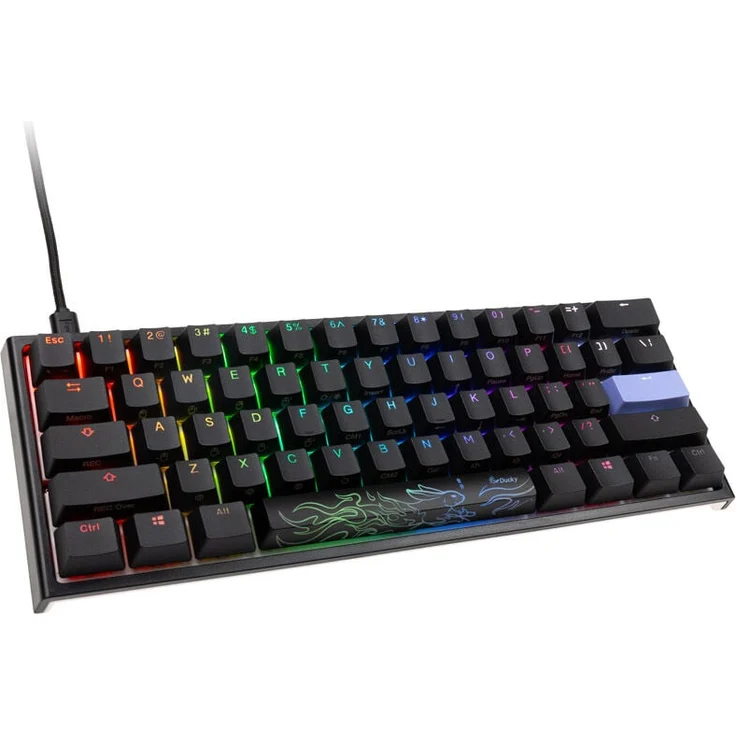 Ducky One 2 Pro Mini Gaming Tastatur, RGB LED, Cherry Blue (US) – Bild 1