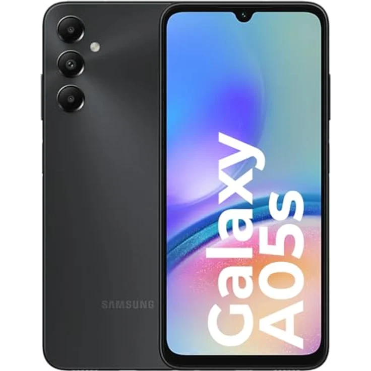 Samsung Galaxy A05s A057F DS 4GB RAM 64GB - Black Non EU Smartphone mit langlebigem Akku und High-Definition-Display