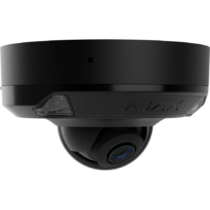 Ajax DomeCam Mini HL, 8MP IP-Dome-Kamera mit 4mm Objektiv und PoE, Schwarz