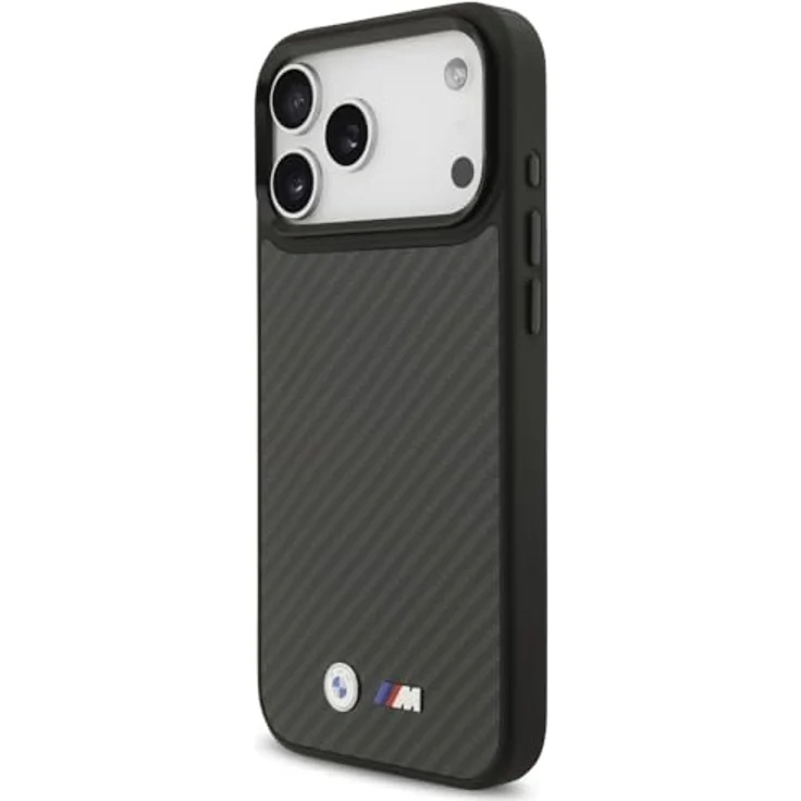 CG MOBILE BMW M Kevlar Matt Schutzhülle kompatibel mit MagSafe für iPhone 17 Pro Max, Schwarz – Bild 2