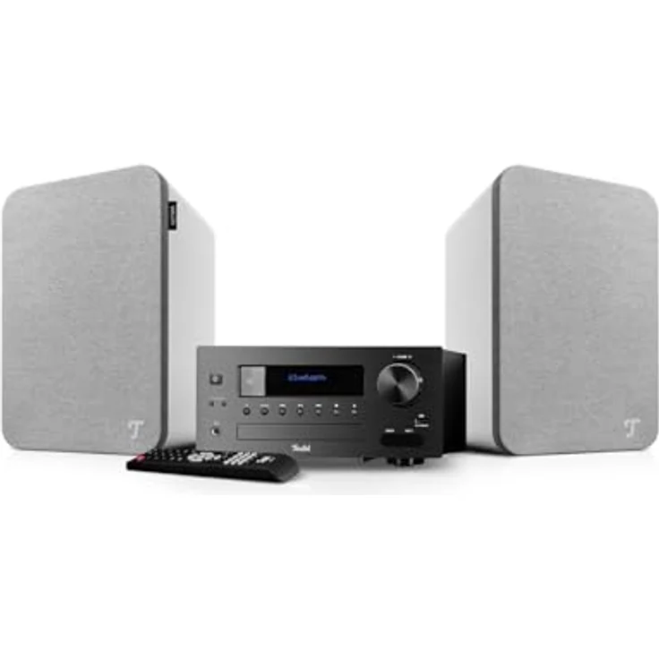 Teufel Ultima 20 Kombo 2, HiFi Stereo Kompaktanlage mit CD, Bluetooth, DAB+ Digitalradio, FM Radio und Bassreflex (Weiß) – Bild 2