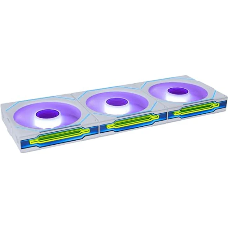 Lian Li UNI FAN SL-INF Wireless Lüfter, ARGB, PWM, 3er-Pack mit 2,4 GHz Controller, 120mm, weiß – Bild 2