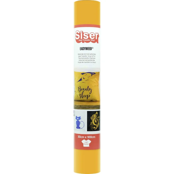 Siser Fluo Transferfolie, PVC-frei, Schnittbreite 30 cm, Orange, hohe Waschbeständigkeit