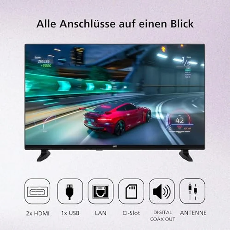 JVC LT-32VDH2555, 32 Zoll Smart TV mit VIDAA, HD-Ready, HDR, Triple-Tuner und WLAN – Bild 4