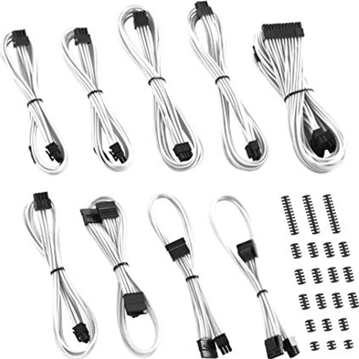 CableMod Classic ModMesh C-Series Cable Kit Corsair RMi & RMX - weiß – Bild 1