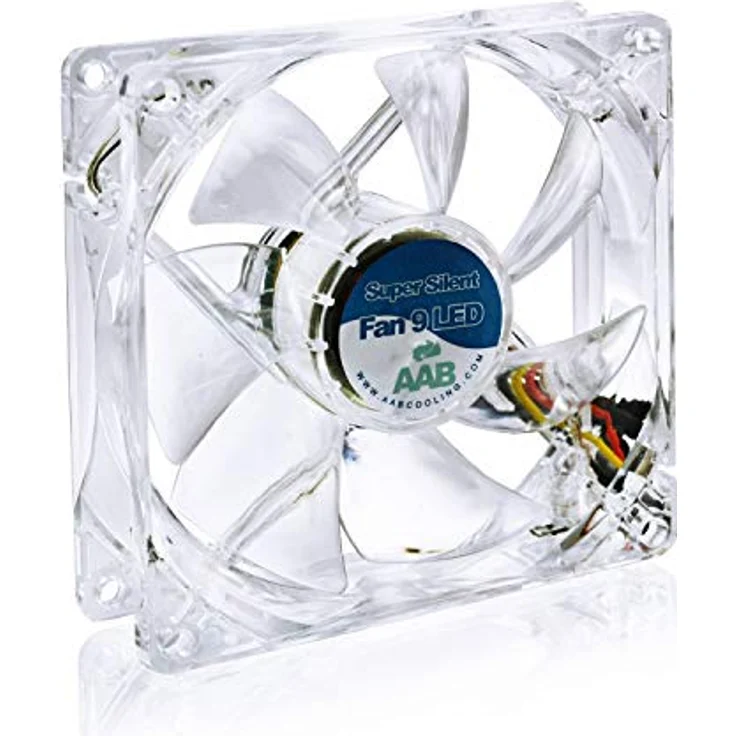 AAB Cooling Super Silent Fan 9 Blue LED - 92mm leise und effizient Gehäuselüfter mit 4 Anti-Vibrations-Pads und blauer LED – Bild 6