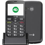 Doro 1880 SC BLACK, 4G-Handy mit großen Bildschirm und Support-Taste