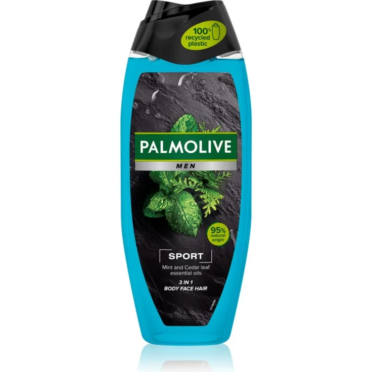 Palmolive Men Revitalising Sport Duschgel & Seife 500ml – Feuchtigkeitsspendend, erfrischender Duft, natürliche Inhaltsstoffe