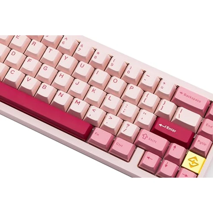 CutiePcs WOBKEY Zen 65 Mechanische Tastatur, CNC-Aluminiumgehäuse, Hot-Swappable, Tri-Mode (BT/2,4G/USB-C), RGB-Beleuchtung, für Mac & Windows geeignet (Lite Pink) – Bild 4