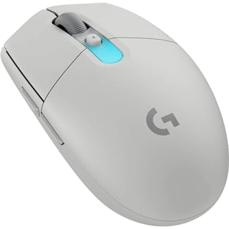 LOGITECH G305 X SUPERLIGHT Gaming-Maus, kabellos, HERO 44K-Sensor, 60 g, weiß, RGB-Beleuchtung – Bild 1