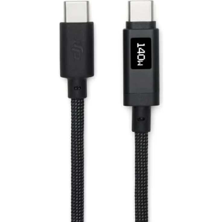 DJI Power 7A USB-C Digital Display Cable, 1.8 m mit integriertem OLED-Display und 240 W Leistungsübertragung – Bild 3