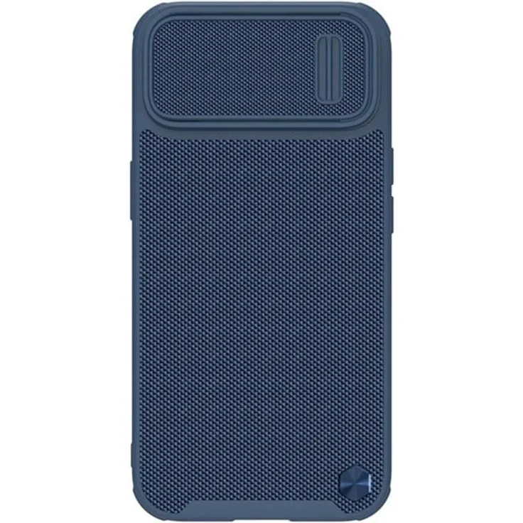 Nillkin Textured S Case für iPhone 14 Plus, Armored Case mit Kameracover, Blau