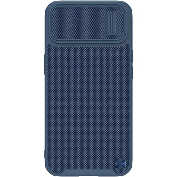 Nillkin Textured S Case für iPhone 14 Plus, Armored Case mit Kameracover, Blau