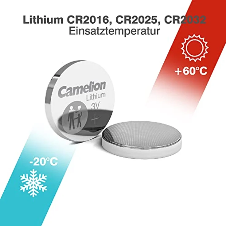 Camelion 13000600 Lithium CR Knopfzellen Set, 6-teilig Silber – Bild 4