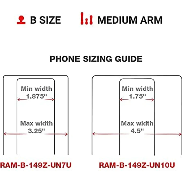 RAM Mounts RAM-B-149Z-UN10U Halterung Handy-Smartphone Schwarz Passive Halterung – Bild 9