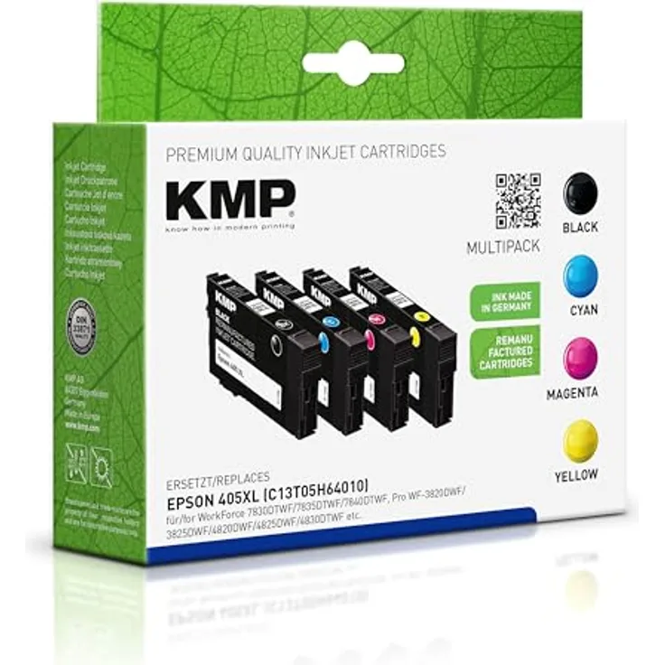 KMP KMP Tin. er. Epson 405XL BKCMY Tintenpatrone, 4-farbig, hohe Kapazität