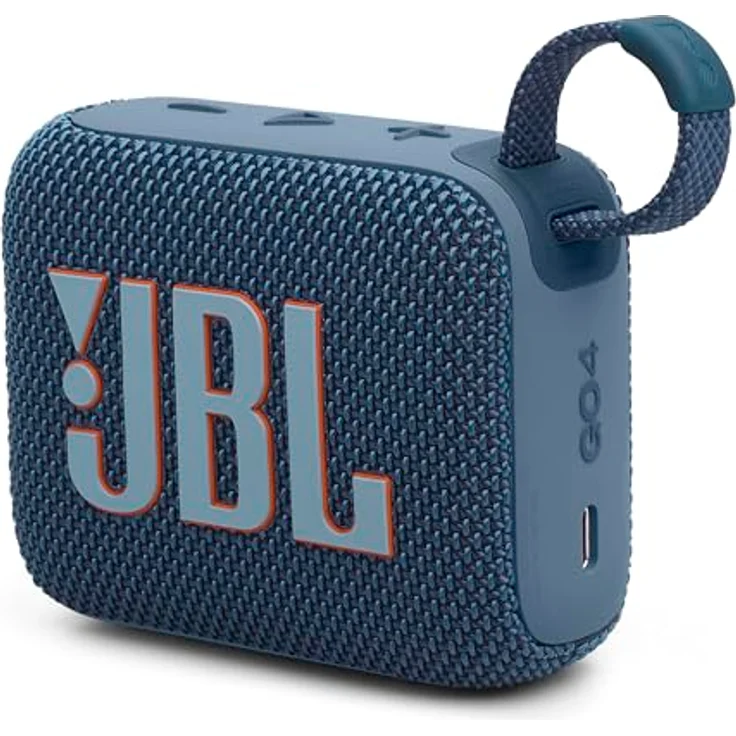 JBL Go 4 in Blue - Portable Bluetooth Speaker Box Pro Sound, Deep Bass and Playtime Boost Function - Waterproof and Dustproof - 7 Hours Runtime – Bild 1