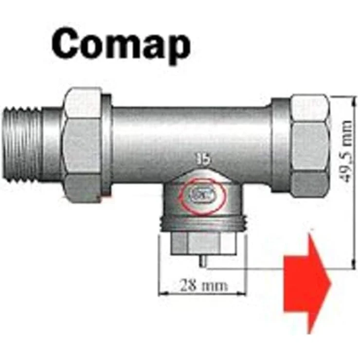 Eurotronic 700103 Comap Metalladapter für elektronische Heizkörperthermostate, Metall – Bild 5