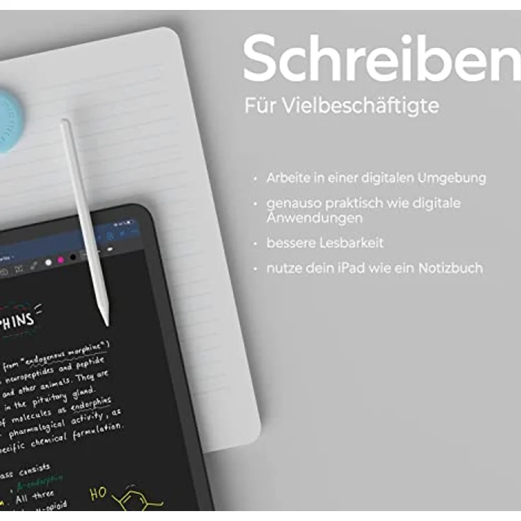 Paperlike 2.1 (2 Stück) für iPad 10,2" (2019/20/21) - Transparente Folie zum Schreiben und Zeichnen wie auf Papier – Bild 4