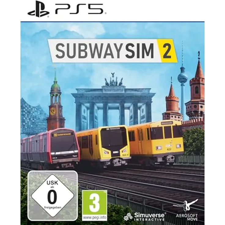 Aerosoft SubwaySim 2 [PS5], Simulationsspiel mit lebhafter Umgebung und detailreichen Charakteren
