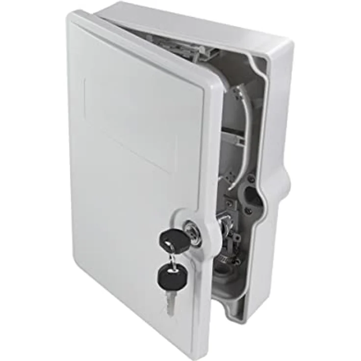 LogiLink Wandgehäuse FB124LC, FTTH/FTTB-Anschlussgehäuse mit 24x LC/APC, lichtgrau, IP55 Schutz, voll bestückt – Bild 3