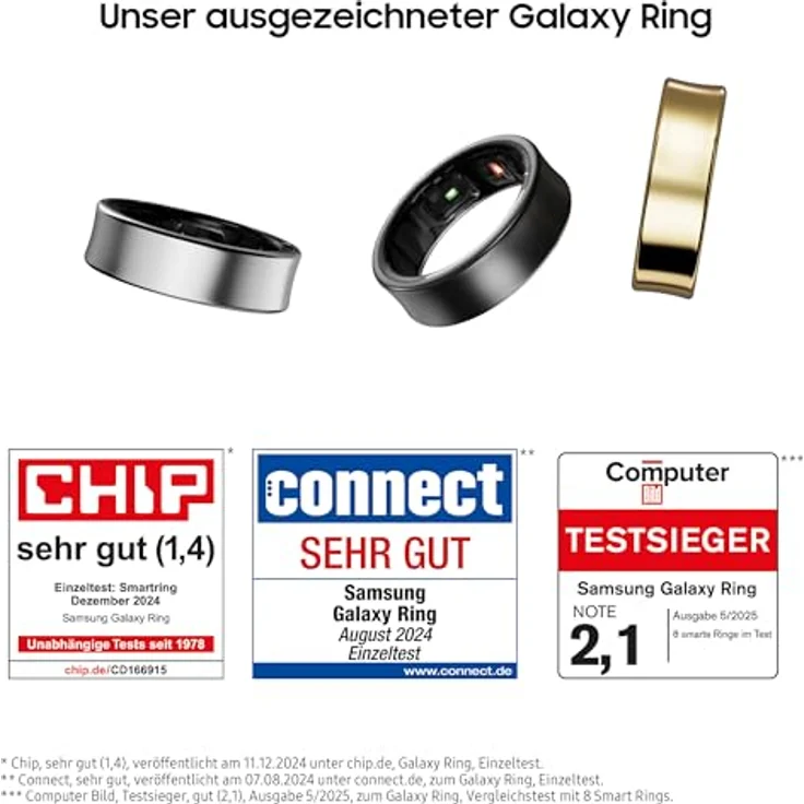 SAMSUNG Galaxy Ring Size 11, 20.5 Smart, Schwarz – Bild 2