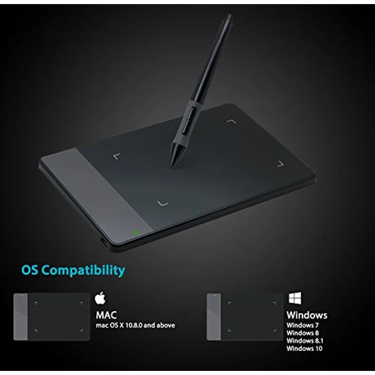 HUION 420 OSU Grafiktablett [inkl. Stift] schwarz - Kompaktes Design, 2048 Druckstufen, ideal für OSU-Spieler – Bild 6