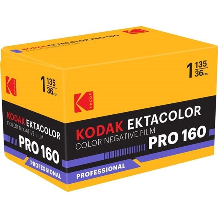 KODAK Eastman Ektacolor Pro 160, Farbnegativfilm 135-Format, ISO 160, 36 Aufnahmen, ultrafeines Korn, tageslichtbalanciert