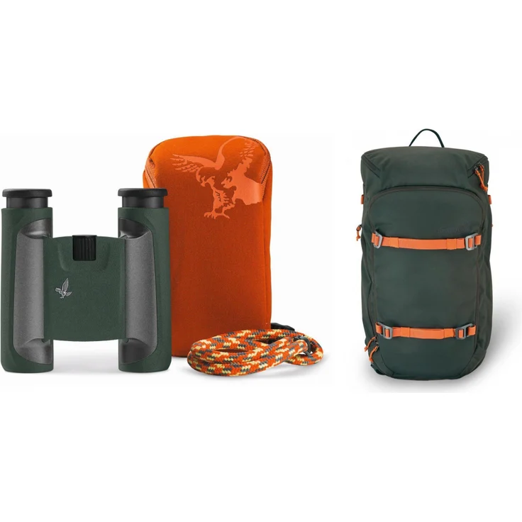 Swarovski Fernglas CL Pocket 8x25 Grün + Mountain Basispaket Wandern