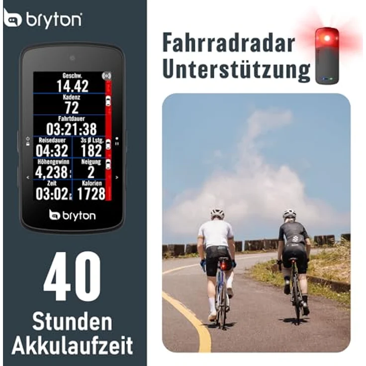 Bryton, Velocomputer, (Europa) – Bild 5