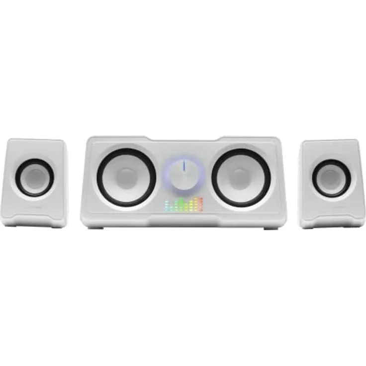 Mars Gaming MSCUBEW, Kompakte RGB Gaming-Lautsprecher mit 35W DSP Sound