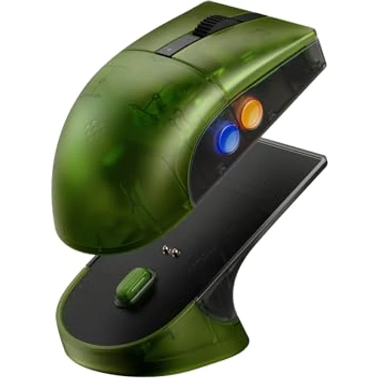 8bitdo Retro R8 Mouse Xbox Edition, Gaming-Maus mit 26.000 DPI, fünf programmierbaren Tasten, ergonomischem Design, kabellos, Grün – Bild 2