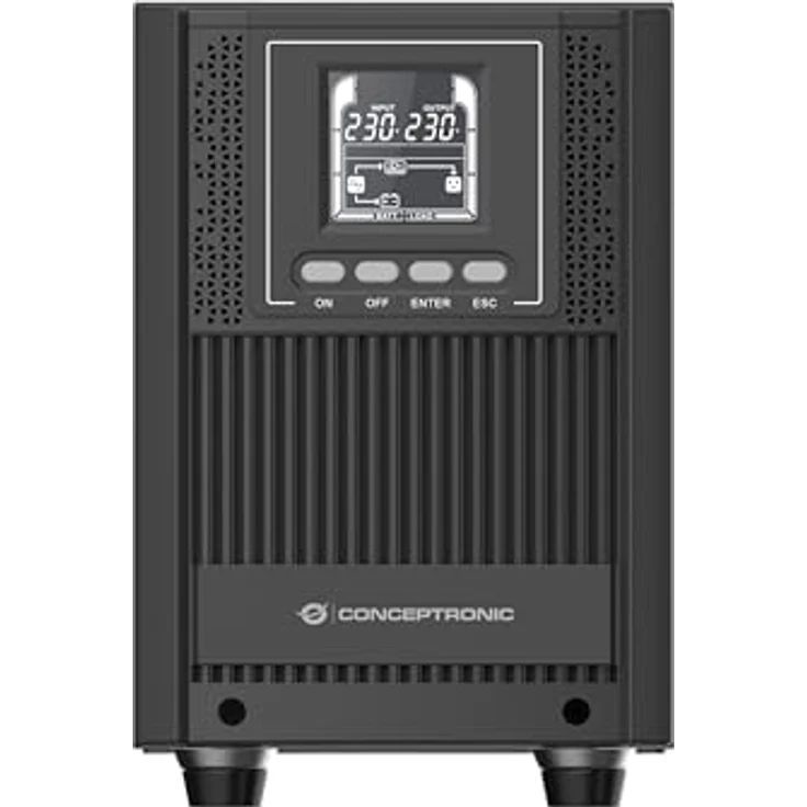 Conceptronic ZEUS52E2K 2000VA 1800W Online-Tower-USV, IEC - Generatorkompatibel, ECO-Modus, USB-Verbindung – Bild 2