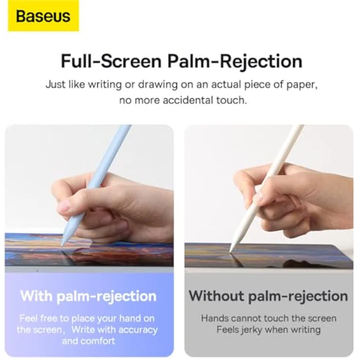 Baseus Smooth Writing 2 Stylus Pen, Stylus, Blau - Präziser Eingabestift für iPad mit 14 Einstellungsfunktionen – Bild 4