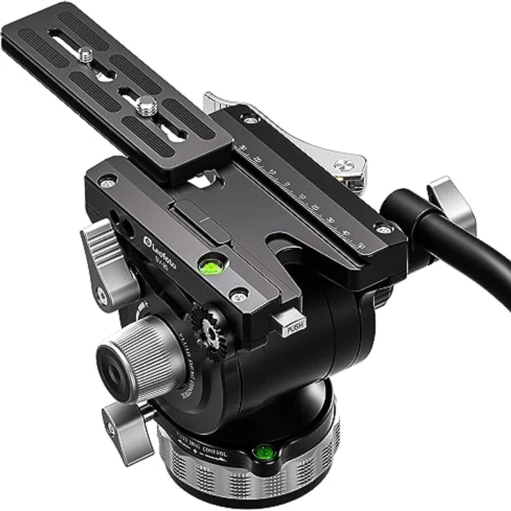 Leofoto BV-20, 2-Wege-Neiger/Videokopf mit 360° Schwenkbereich und langem Bedienarm – Bild 5