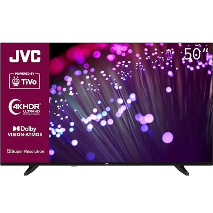 JVC 50 Zoll Fernseher/TiVo Smart TV (4K UHD, HDR Dolby Vision, Dolby Atmos, Triple-Tuner, 6 Monate HD+ inkl.) LT-50VU3455 – Bild 1