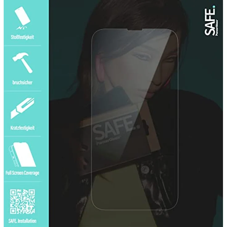 SAFE by PanzerGlass Screen Protector für Apple iPhone 12 | 12 Pro, Edge-to-Edge, kratz- und schockresistent, 100% Touch-Sensitivity, fingerprints-abweisend – Bild 6