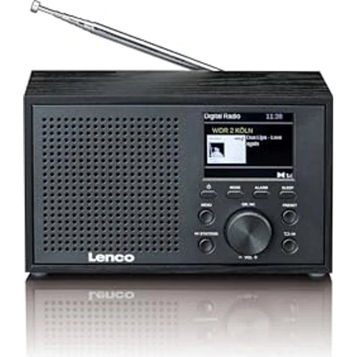 Lenco DAR-017 DAB+ Radio – kompaktes DAB+ Radio mit Bluetooth 5.0 - Senderspeicher - FM Empfänger - 2 Weckzeiten - 3 Watt RMS - 3,5mm AUX - schwarz – Bild 3