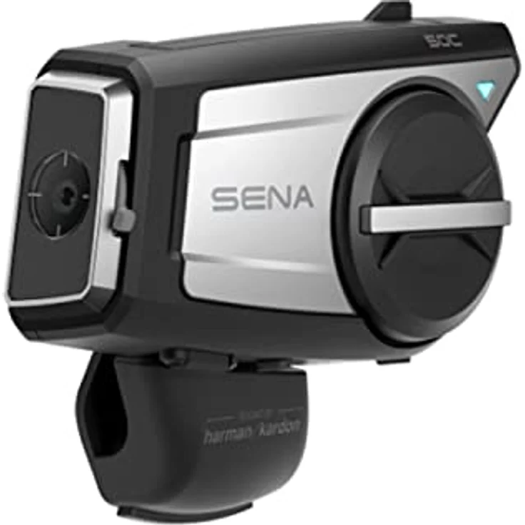 Sena 50C-01 Motorrad-Sprechanlage, Bluetooth 5.0 mit 4K-Kamera und Sound by Harman Kardon, Schwarz – Bild 1
