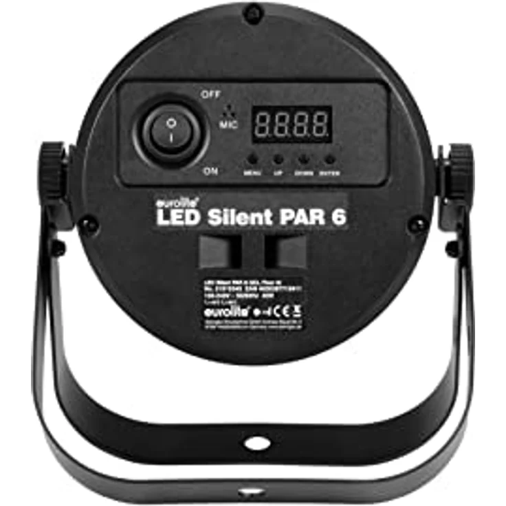 Eurolite LED Silent Par 6 QCL Floor, leistungsstarker Scheinwerfer mit LED-Technologie, geräuschlos, schwarz – Bild 3