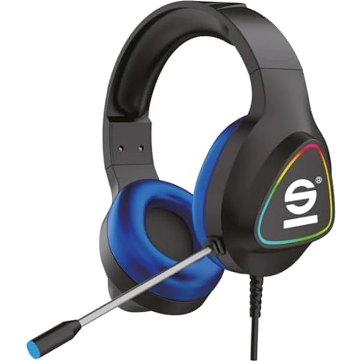Celly Sparco USB-Gaming-Kopfhörer, Flexible Gestaltung, Ideale Qualität, Schwarz - Preisvergleich