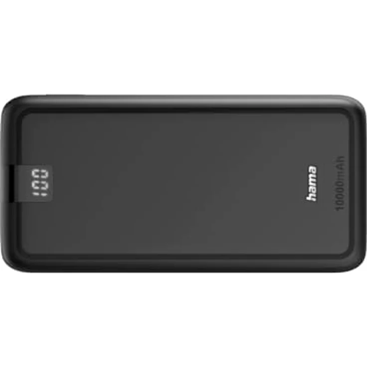 Hama Powerbank Performance 10 10000mAh (USB C + 2x USB A, LED Display, Power Pack zertifiziert, klein) anthrazit – Bild 3