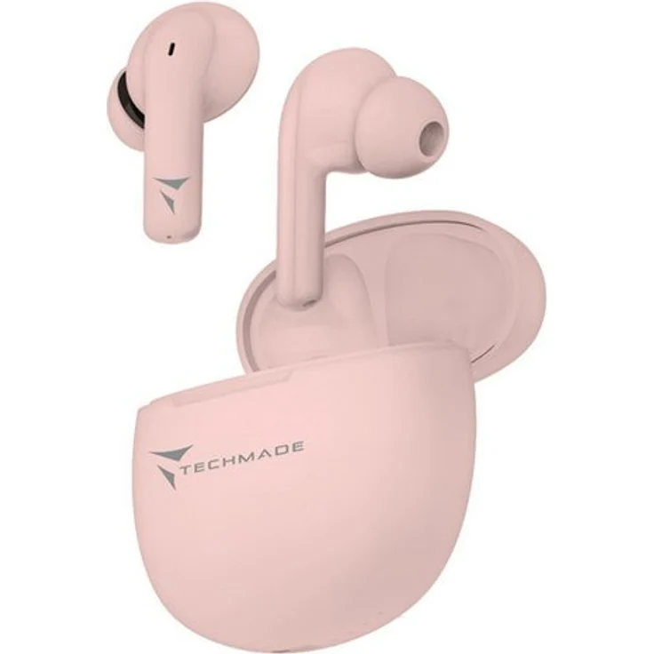Techmade Techmade Earbuds K201E Pink In-Ear-Kopfhörer mit Noise-Cancelling